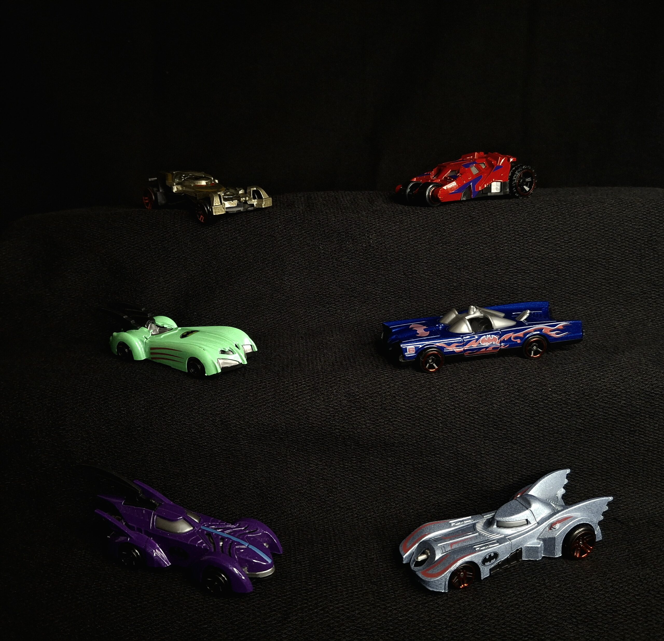 Hot wheels Batty metal cars set of 6